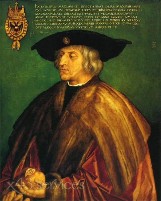 Albrecht Duerer - Portrait des Kaisers Maximilian - Portrait of Emperor Maximilian